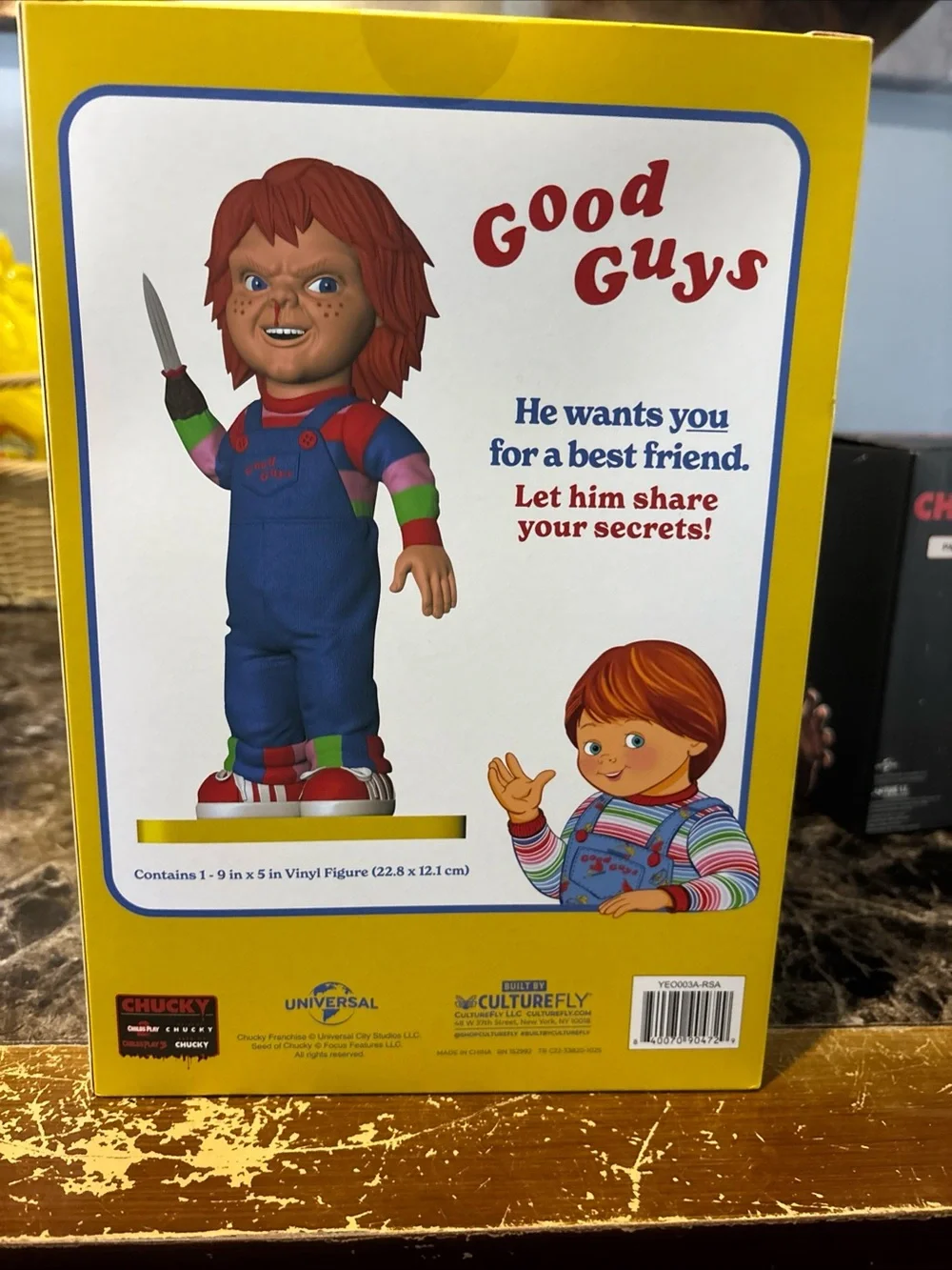 Good Guys Chucky Deluxe Figure - Red Hair, Blue Overalls